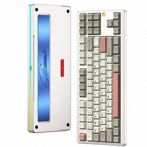 [국내정품] PMO Aurora80 기계식 키보드 오로라80 풀 알루미늄 키보드, 웜스모크실버/PVD/FR4/Kailh 월신축, AURORA80 Pro (상옵)
