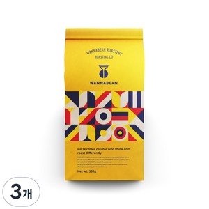 워너빈 스페셜티 커피 파푸아뉴기니 심부 A Grade 원두, 홀빈(분쇄안함), 500g, 3개