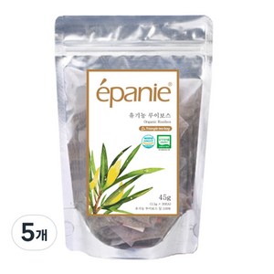 에빠니 유기농 루이보스 허브차 삼각망 티백, 1.5g, 30개입, 5개