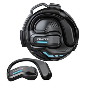 ERAZER X8 AI 번역 이어폰 무선 블루투스 OWS HiFi 방수 게이밍 이어폰, 검정색, AI 버전