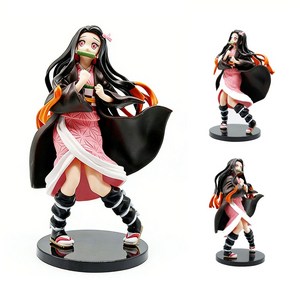 애니메이션 피규어 귀멸의 칼날 카마도 네즈코 귀여운 피규어 책상 장식품 생일 선물 24cm, 1개