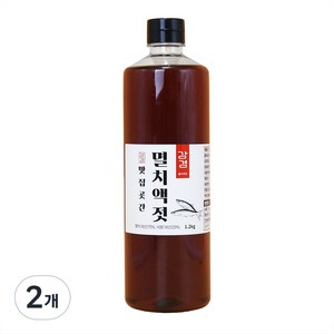 강경 국산 멸치액젓 진한 원액, 1.2kg, 2개