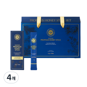 국내산 프로폴리스 꿀스틱 스틱꿀 12g, 4개, 40회분