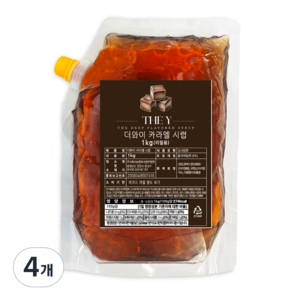 더와이 카라멜시럽 (리필용), 4개, 1kg