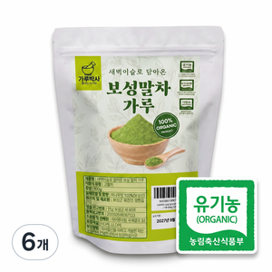 가루박사 보성 말차가루 유기농 100% 지퍼백, 6개, 1개입, 100g