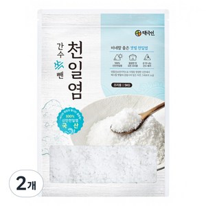 자연닮음 간수 쏙 뺀 탈수 신안 천일염 굵은소금, 5kg, 2개