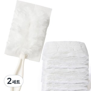 블랑하우스 다용도 먼지 정전기 청소포, 2세트, 화이트