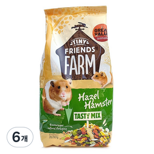 제이펫 슈프림 헤리 테이스티 믹스 햄스터사료, 6개, 907g