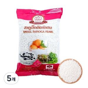 망고사고 사고펄 타피오카펄 화이트 미니펄, 5개, 500g