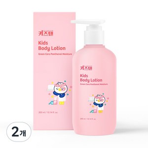 키즈텐 어린이 키즈 약산성 고보습 판테놀 바디로션, 2개, 300ml