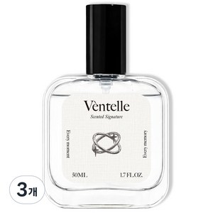 머리냄새케어 3초 리셋 헤어퍼퓸 헤어미스트 밀로베 벤텔, 3개, 50ml