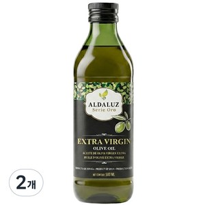 알다루즈 엑스트라버진 압착 올리브오일(산도0.2), 2개, 500ml
