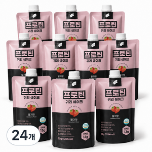 논앤밭위드 프로틴 귀리쉐이크 딸기맛, 30g, 24개
