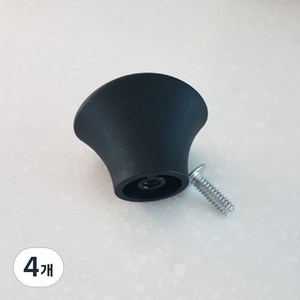 프라이팬 뚜껑 냄비 뚜껑 교체용 손잡이 꼭지, 4개, 심플(블랙)