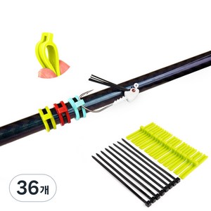 낚싯대 걸이 루어 훅 홀더 바늘걸이 낚시용품 LYGGQ12PCS, 36개, 녹색