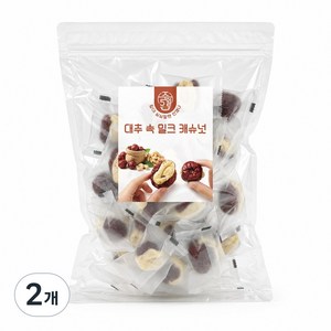 [주5일] 프리미엄 영양간식 달콤한 대추속 밀크캐슈넛 왕대추, 400g, 2개