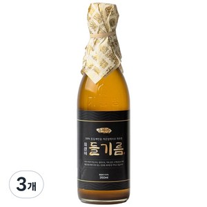 저온압착 수랏간 최선미 들기름, 3개, 350ml