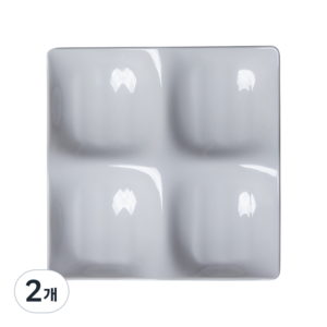 [식판의 고수] 나눔 4칸 (5 colors), 퓨어 화이트, 2개