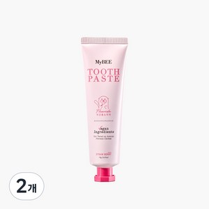 마이비 키즈 디어얼스 치약 딸기향, 70g, 2개