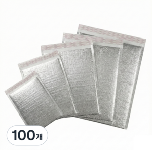 팩센스 프리미엄 은박 보온 보냉팩, 100개, 은색