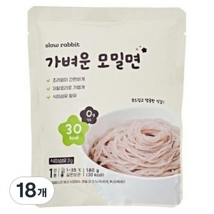 가벼운 모밀면 30kcal, 18개, 180g