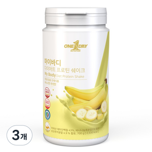 마이바디 다이어트 프로틴 쉐이크_바나나앤쿠키 700g, 3개