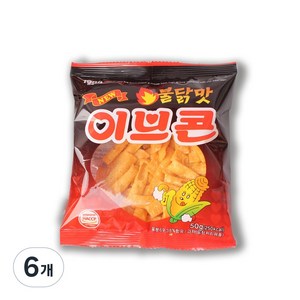 이브콘 불닭맛 옛날과자 옥수수스낵, 5개, 50g