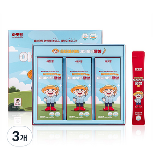 아잇팜 어린이 홍삼스틱 6년근 키즈홍삼 어린이홍삼 30포, 3개, 30정