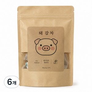 티블 맛있는 돼지감자차 돼감차 현미차 삼각티백 데일리차, 6개, 30개입, 60g