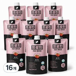 논앤밭위드 프로틴 귀리쉐이크 딸기맛, 30g, 16개