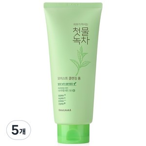 과일나라 첫물녹차 모이스트 클렌징 폼, 180g, 5개