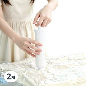옷 압축팩 펌프 없이 사용 가능한 3d 진공 수납백, 2개, 1개입