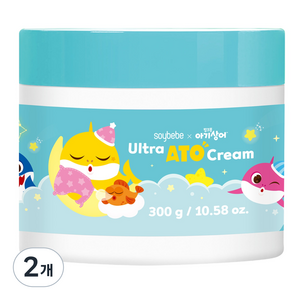 소이베베 울트라 아토 크림 300g (핑크퐁) 유아 신생아 고보습 아기 크림 태열 침독 어린이, 2개