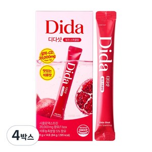 디다 디다샷 알파CD 분말 알파시디 석류맛, 4박스, 84g