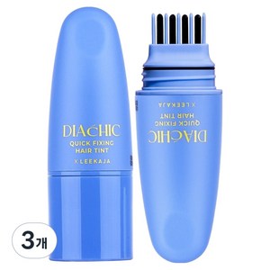 이가자헤어비스 디아쉬끄 퀵 픽싱 헤어틴트 새치커버스틱 흰머리커버, 3개, 다크브라운