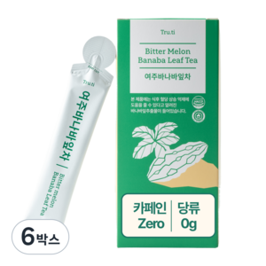 트루바이탈 여주바나바잎차 액상차, 15개입, 25ml, 6박스