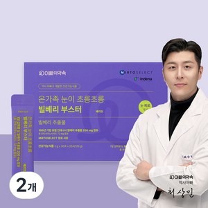 아빠의약속 어린이 눈건강 빌베리 부스터 루테인 포도맛, 2개, 60회분