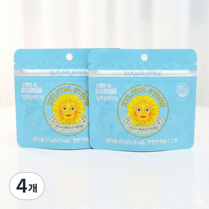 [약국입점판매]상쾌한 목 페퍼민트 부스터 자일리톨 스톤, 25g, 4개, 1개입