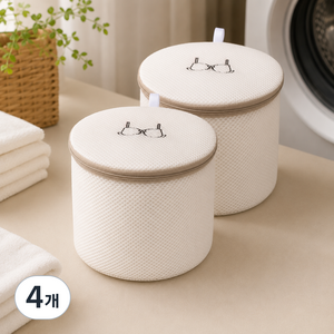 민아루 세탁망 속옷용 17 x 13 cm, 4개