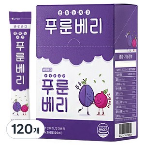 바로바디 푸룬베리 주스, 10ml, 10g, 120개