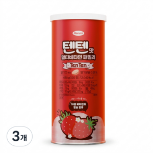 텐텐 맛 멀티비타민 패밀리 120정, 480g, 3개