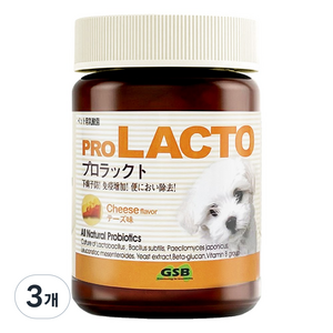 백년애 프로락토 강아지 고양이 유산균 치즈, 간+장건강, 3개, 120g