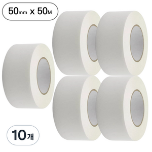 아트위브 대용량 종이 마스킹 테이프 아이보리 50mm (50M), 10개