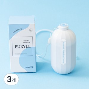 퓨릴 위생줄 있는 자동 변기세정제 대용량, 3개, 300g