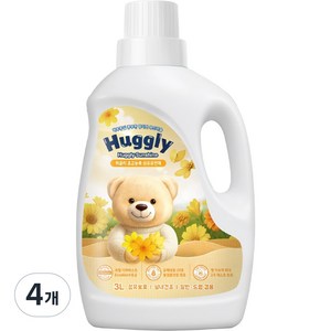 허글리 초고농축 섬유유연제 허글리선샤인, 4개, 3L