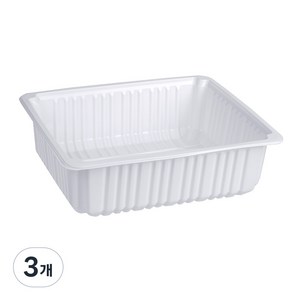큐담 성형 실링용기 Q-23197 (23x19x7) 화이트, 3개, 100개입