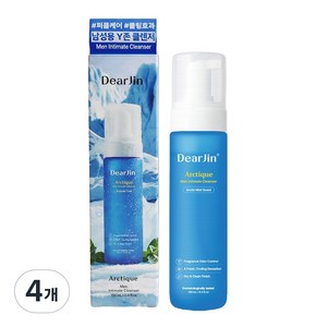 디어진 아티크 남성 청결제 고환 사타구니 항문 냄새 가려움 엠존 케어 190ml 1개, 4개