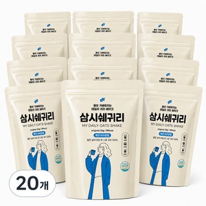 논앤밭위드 오리지널 볶은귀리쉐이크 삼시쉐귀리, 20g, 20개