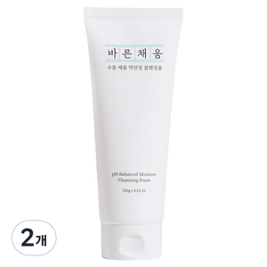 [맘가이드가 만든] 바른채움 수분 채움 약산성 클렌징폼 임산부 무향료, 2개, 120g