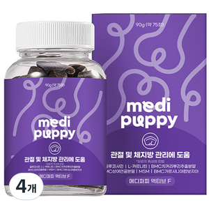 메디퍼피 리포좀 다이어트 영양제 강아지 노령견 노견 체중관리 체지방 감소 도움, 4개, 관절, 90g